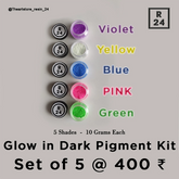 Glow in Dark Pigment Kit
